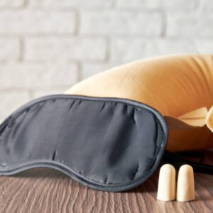 Set de viaje ferroviario (almohada + antifaz + bolso ecológico)